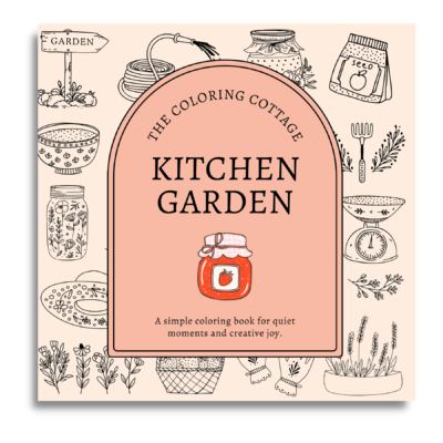 Kitchen Garden Coloring Book