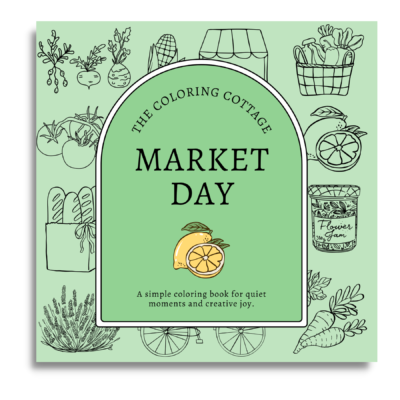 Market Day Coloring Book